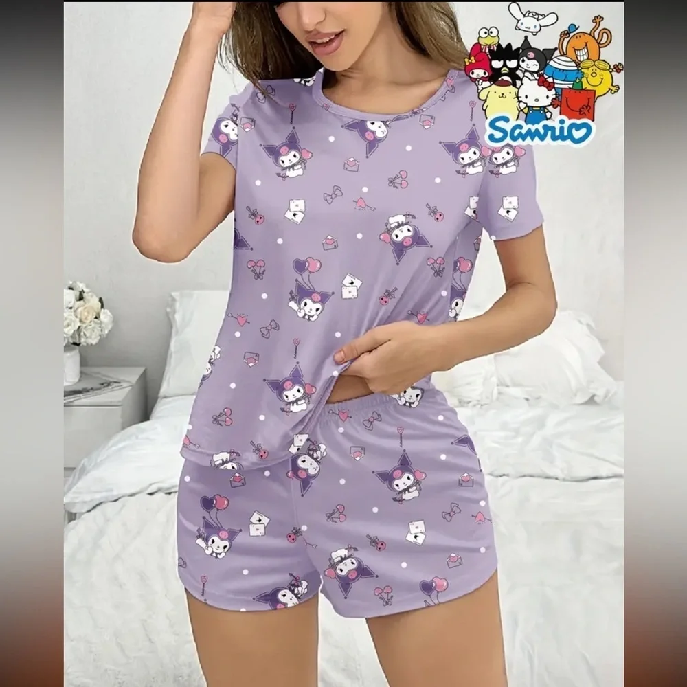 Kuromi Lavender Purple Pajama Set – Women’s Size Large